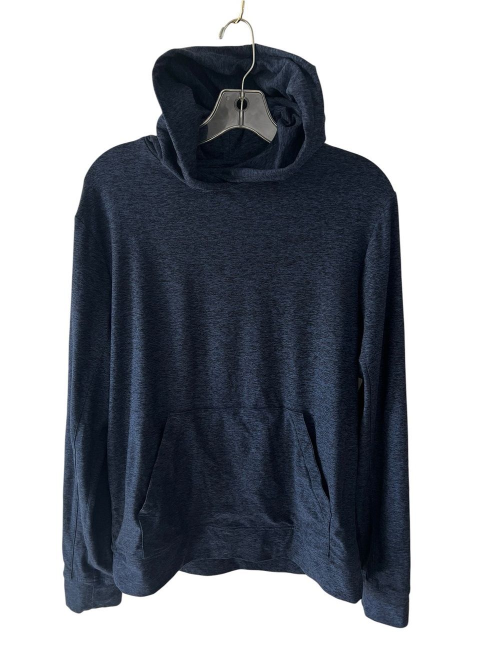 Outdoor Voices Navy Blue Heather Hooded Pullover Hoodie Athletic Performance S